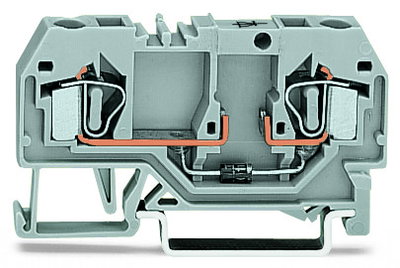 Component terminal block 2-conductor with diode 1N4007 gray