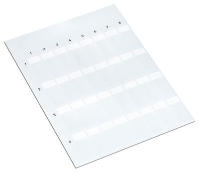 Self-laminating labels white