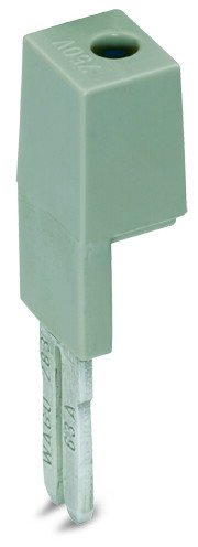 Test plug adapter 11.6 mm wide for 4 mm Ø test plugs gray