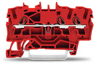 3-conductor through terminal block 2.5 mm² suitable for Ex e II applications red