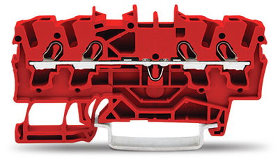 4-conductor through terminal block 2.5 mm² suitable for Ex e II applications red