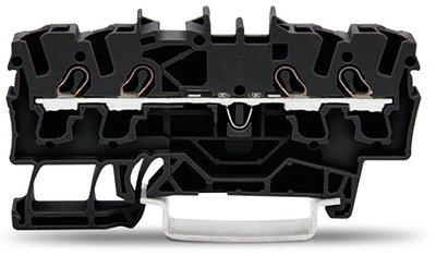 4-conductor through terminal block 2.5 mm² suitable for Ex e II applications black