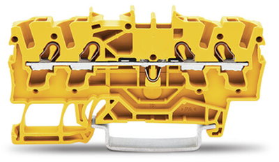 4-conductor through terminal block 2.5 mm² suitable for Ex e II applications yellow