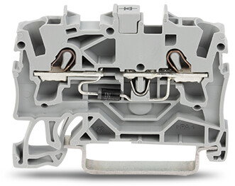 Component terminal block 2-conductor with diode 1N4007 gray