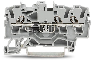 Component terminal block 3-conductor with diode 1N4007 gray