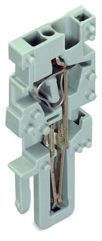 End module for 1-conductor female connector CAGE CLAMP® 4 mm² gray