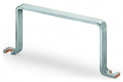 U-shaped busbar Cu 10 mm x 3 mm for 8 I/O silver-colored
