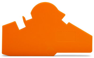 End and separator plate 1.5 mm thick without lock-out seal option orange