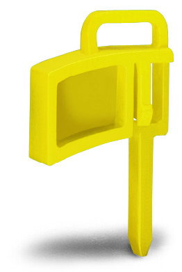 Lock-out for disconnect link yellow