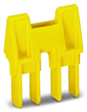 Coupling device mechanically locks multiple links 2-way yellow