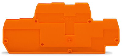 End and intermediate plate 2 mm thick orange