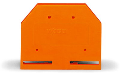 End and intermediate plate 3 mm thick orange