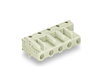 THT female header angled Pin spacing 7.5 mm light gray