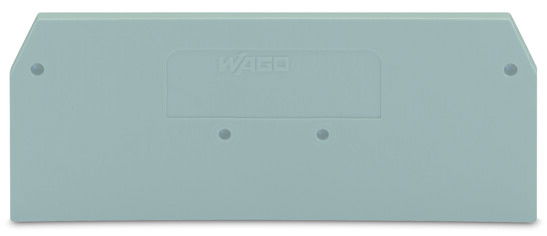 End and intermediate plate 2 mm thick gray