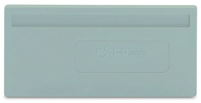 Separator plate 2 mm thick oversized gray