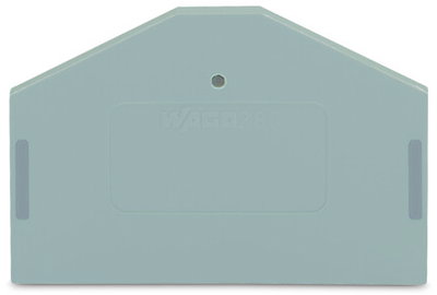 End and intermediate plate 2.5 mm thick gray