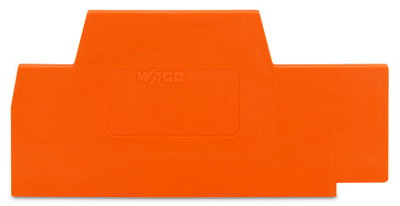 End and intermediate plate 2.5 mm thick orange