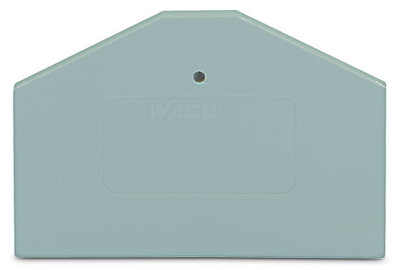 End and intermediate plate 2.5 mm thick gray