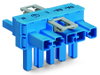 T-distribution connector 5-pole Cod. I blue