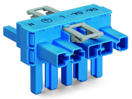 T-distribution connector 5-pole Cod. I blue