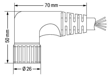 Connecting cable 19-pole Length: 10 m black – Image 2 of 2