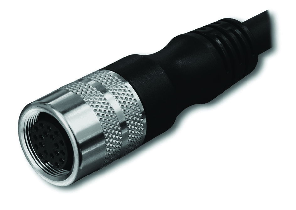M16 cable M16 socket  straight 14-pole black