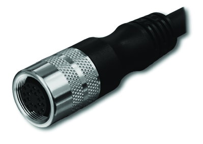 M16 cable M16 socket  straight 14-pole black