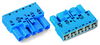 Plug 5-pole blue