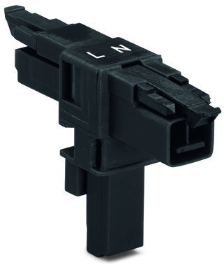 T-distribution connector 2-pole Cod. A black