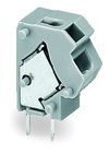 Stackable 2-conductor PCB terminal block 0.75 mm² Pin spacing 7.5/7.62 mm gray