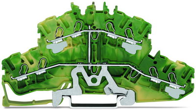4-conductor double deck terminal block 8-conductor ground terminal block 2.5 mm² green-yellow