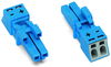 Socket 2-pole Cod. I blue