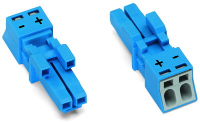 Socket 2-pole Cod. I blue