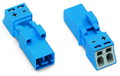 Plug 2-pole Cod. I blue