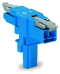 T-distribution connector 2-pole Cod. I blue