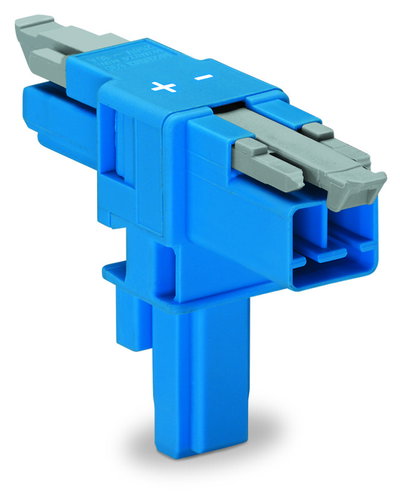 T-distribution connector 2-pole Cod. I blue