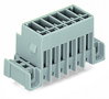 THT male header 1.0 x 1.0 mm solder pin straight gray