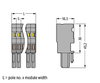 1-conductor female connector CAGE CLAMP® 4 mm² gray