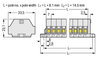 2-conductor terminal strip without push-buttons suitable for Ex e II applications light gray