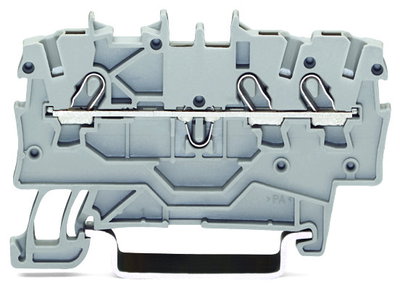 3-conductor through terminal block 1 mm² for Ex e II and Ex i applications blue