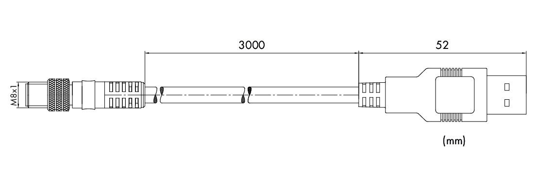 Connecting cable 4-pole Length: 3 m – Image 2 of 2