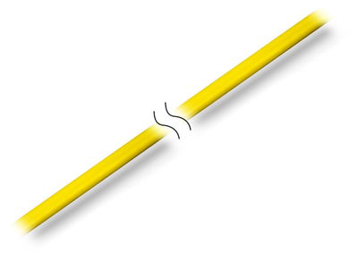 System bus cable for drag chain 5-pole Length: 25 m yellow