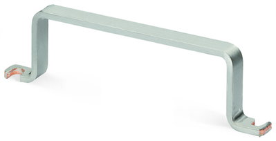 U-shaped busbar Cu 10 mm x 3 mm for 8 I/O silver-colored
