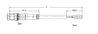 Sensor/Actuator cable M8 plug  straight 3-pole