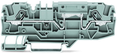 2-conductor through terminal block 6 mm² with test option gray