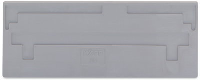 Separator plate 2 mm thick oversized gray