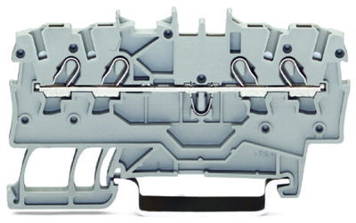 4-conductor through terminal block 1 mm² for Ex e II and Ex i applications blue