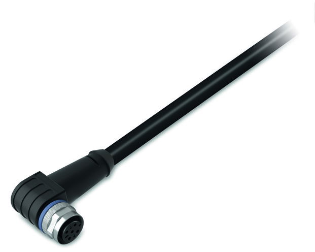Sensor/Actuator cable M12A socket  angled 3-pole