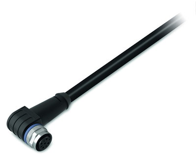 Sensor/Actuator cable M12A socket  angled 3-pole