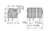 PCB terminal block push-button 2.5 mm² gray